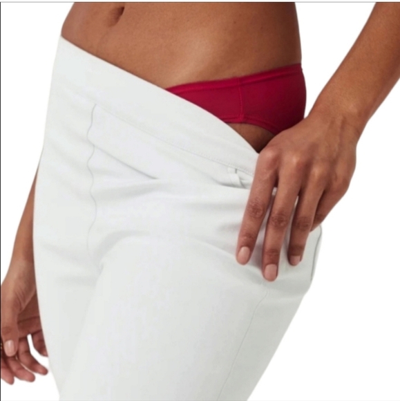 NWT Spanx On-The-Go Slim Straight Pants White Plus Size 3X Pull On - Picture 2 of 11
